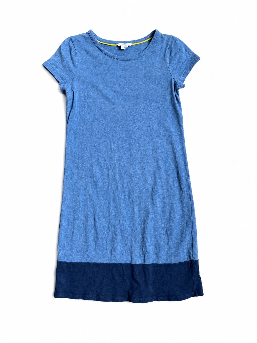 Boden 100% Cotton Dress Blue Two Tone Color Cottagecore Casual Summer Dress 4L - Picture 2 of 7